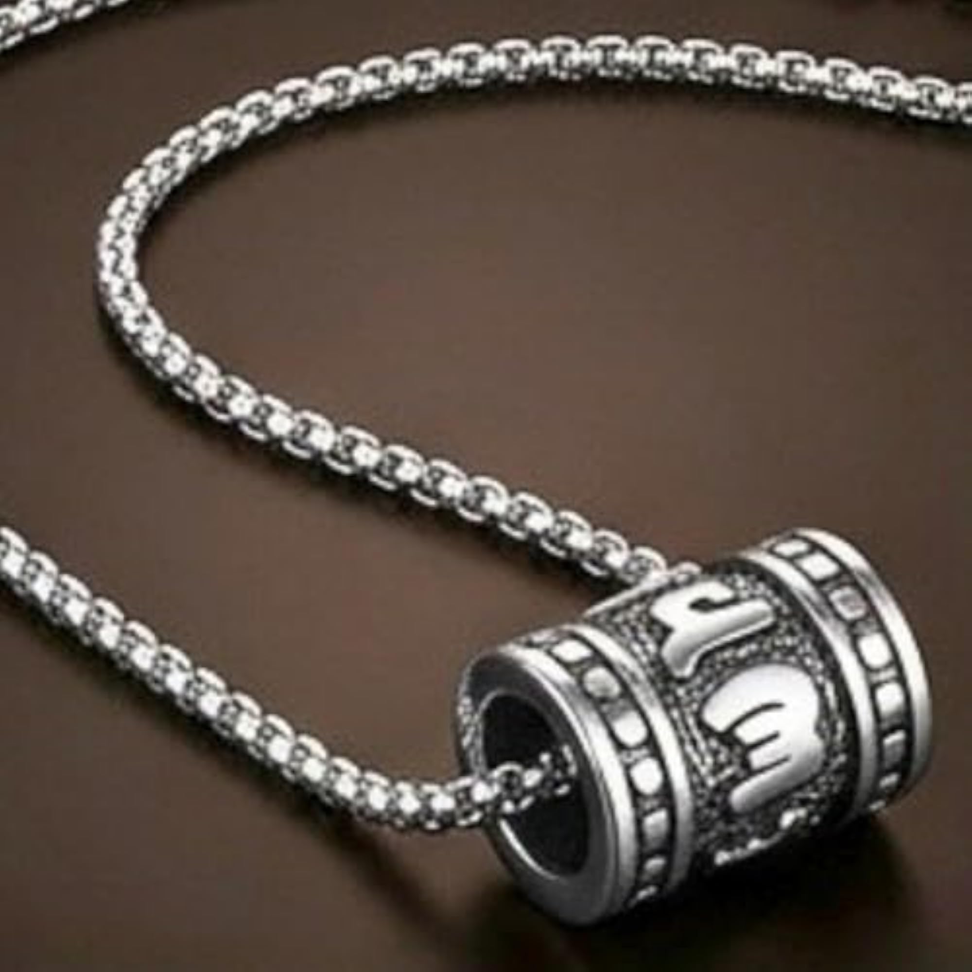 CYL-MANTRA Pure Titanium Steel Pendant with Chain